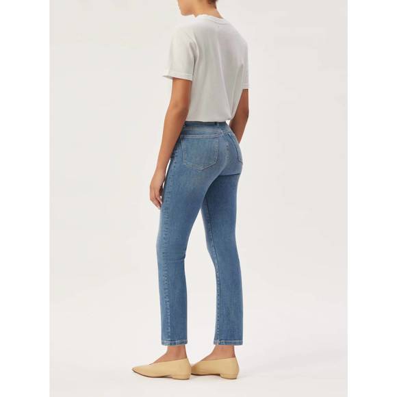 NEW DL1961 - WOMEN'S mara straight mid rise jean in airway - Picture 2 of 2